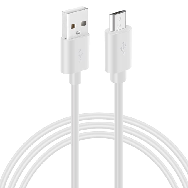 Uxcell 3.3Ft USB to Micro USB Power Extension Cable, Long Charging Cord, White