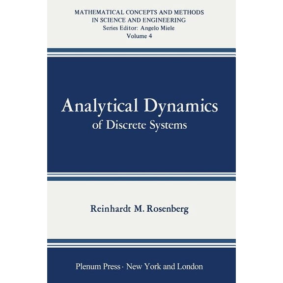 Mathematical Concepts and Methods in Sci Analytical Dynamics of Discrete Systems, (Paperback)