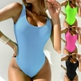 thumbnail image 2 of ZPAQI Swimsuit Monokini Bodysuit Swimwear Backless Bathing Suit Swimming Suit, 2 of 20