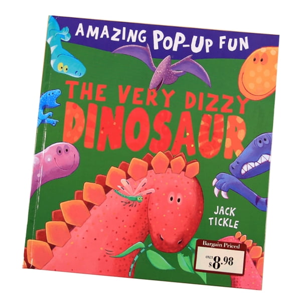Libros de actividades de aprendizaje de cuentos para niños, animales, juguetes cognitivos - Libros desplegables en 3D Dinosaurio