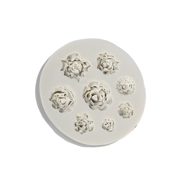 Yuarrent Molde de silicona con forma de flor 3D para decoración de tartas, moldes para Fondant de Chocolate y azúcar de gelatina de silicona Herramientas y accesorios para hornear rosa Yuarrent HA044594-02