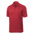 thumbnail image 5 of Yellow Rooster Men's Heather Contender Polyester Polo Scarlet Heather M, 5 of 8