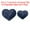 Dark Blue, variant on Uxcell Sequin Heart Iron on Patches, Embroidered Sew Patch for Clothing and Accessories Purple