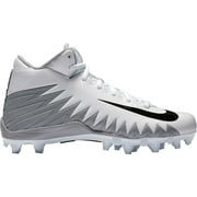 NIke Kids' Alpha Menace Varsity Mid Football Cleats White/Silver 3