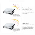 thumbnail image 4 of tooloflife 1/2 Pcs Emergency Rescue Thermal Blanket Heat Foil Blankets for Survival Hiking Camping Disposable Silver/Gold, 4 of 7