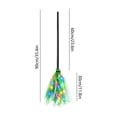 thumbnail image 2 of Halloween Lighted Witches Broom, 3‑Section Assemblable Mesh Broomstick with Colorful Lights, 14*6in, Festive Party Favor Ornament for Outdoor Festival Home Haunted House Halloween Decor, 2 of 8