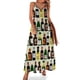 thumbnail image 1 of Vestido sin mangas con botellas de vino Vestidos casuales Vestidos elegantes Vestidos largos de mujer Vestidos largos con velo, 1 of 7