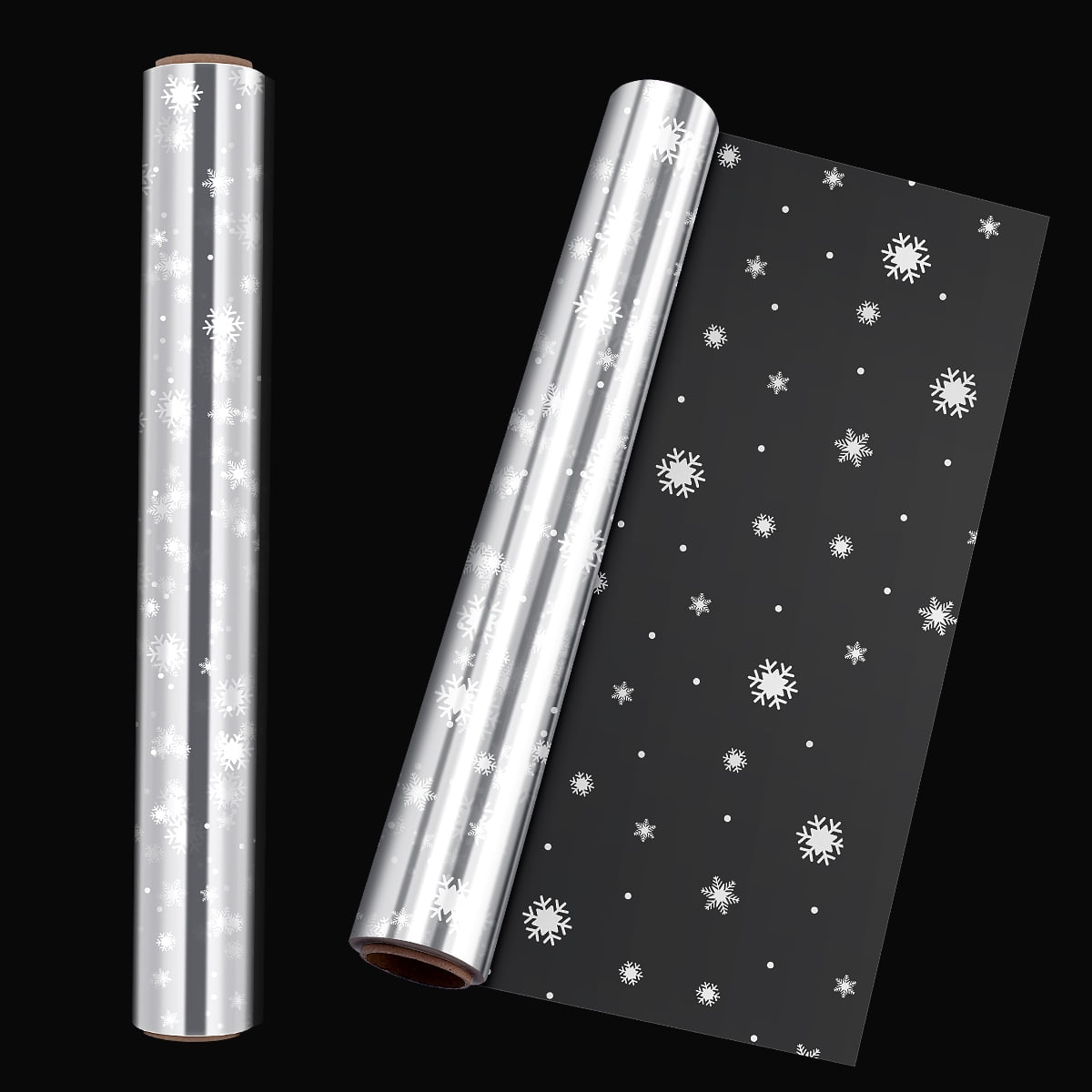 Cellophane Wrap 2.5 Mil Thickness Cellophane Wrap Roll Snowflake Decorated Cellophane Bags