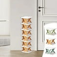 thumbnail image 1 of pstuiky Space Saving Shoe Rack 2-Tier Stackable Storage Shelf No-Tools Assembly, Abs Plastic Holds Multiple Pairs of Shoes Ventilated Design for Dorm, Bedroom, Entryway, Closet Organization, 1 of 8