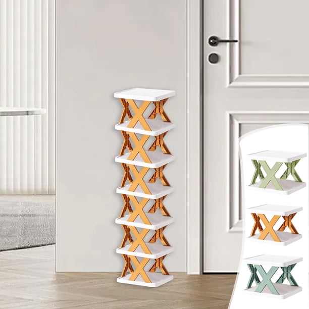 Shelf Estantería de plástico, Estantería multi-nivel, Compacta, Moderna, para hogar, Organización de espacio, Estante de almacenamiento, Pequeña, para apartamento, Estante de plástico, Decoración