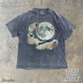 thumbnail image 3 of Three Seals and Full Moon Graphic Print T-Shirt | Vintage Ocean Animal Tee | Retro Marine Wildlife Unisex Top, 3 of 7