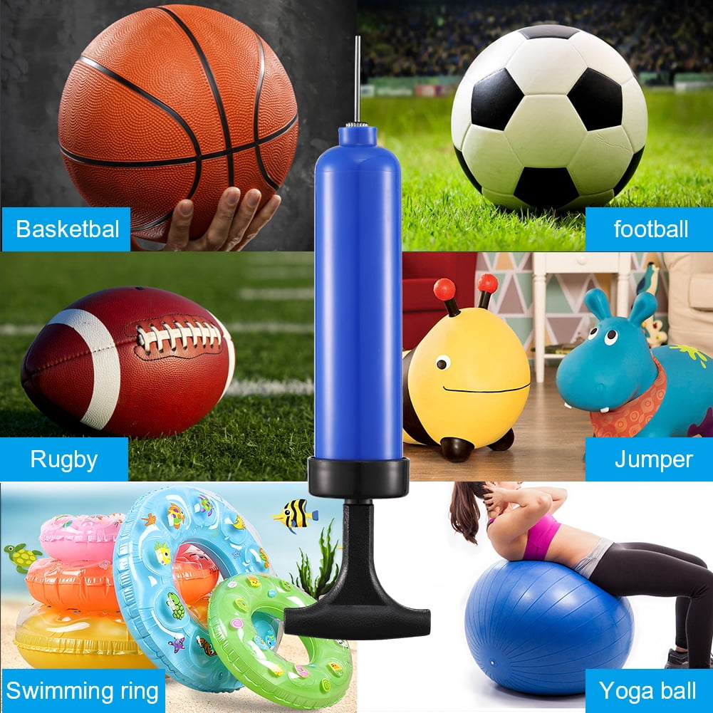 Yoga Ball and Other Swim Inflatables. Ball Pump with Needles Football Portable Mini Hand Air Pump for Basketball Soccer Volleyball 