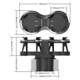 thumbnail image 3 of Soporte Para Bebidas De Coche Soporte Para Bebidas De Doble Orificio Soporte De Montaje De Botella De Agua De Plástico Abs Scienceny VI011640-00, 3 of 6
