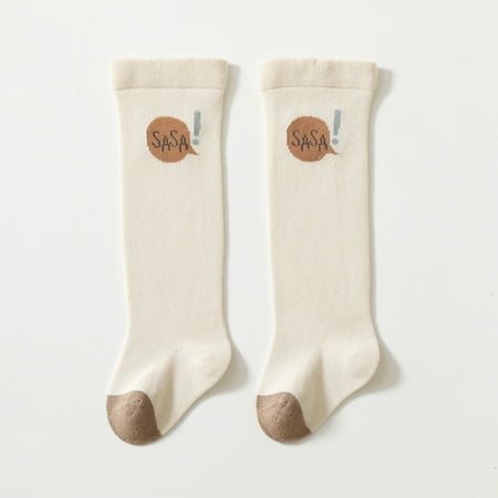 

kpoplk Baby Socks Baby Socks Fashion Stockings Toddler Socks With Pinch Ankle Baby Kids Little Girl Boy(Beige)