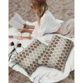 thumbnail image 4 of Mid Century Abstract Outdoor Pillow Covers Set of 2,Decorative Waterproof Throw Pillow Case,Brown Khaki Moroccan Aesthetics Cotton Linen Soft Cozy Cushion Pillowcases, 4 of 7