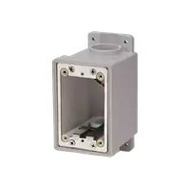Leviton Wetguard FD Box Surface mount box gray 1gang Walmart