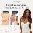 thumbnail image 4 of Dominique Chopper Lace Strapless Bustier – Convertible Low Back Design, Cotton Lined Support (#8739) – Lingerie for women, 4 of 4