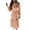 Orange, variant on FcBaudy Long Sleeve V-Neck Dress,Summer Dresses for Women,Womens Dresses Women Button Pleated Lace Tied Sleeves With Lace Up Large Hem Printed Long Sleeve-Neck Dress Women Dress