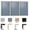 Blue, variant on Ghent's Fabric 48" x 72" 3 Door Enclosed Bulletin Board in Beige