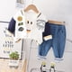 thumbnail image 1 of Conjuntos de ropa para niños Bebés Niños Primavera Otoño Ropa de mezclilla Conjunto lindo de tres piezas Chaleco de vaquero Abrigo Traje para niños Chaqueta + Top + Pantalones 4T (Tag120) Gao Jinjia LED, 1 of 2