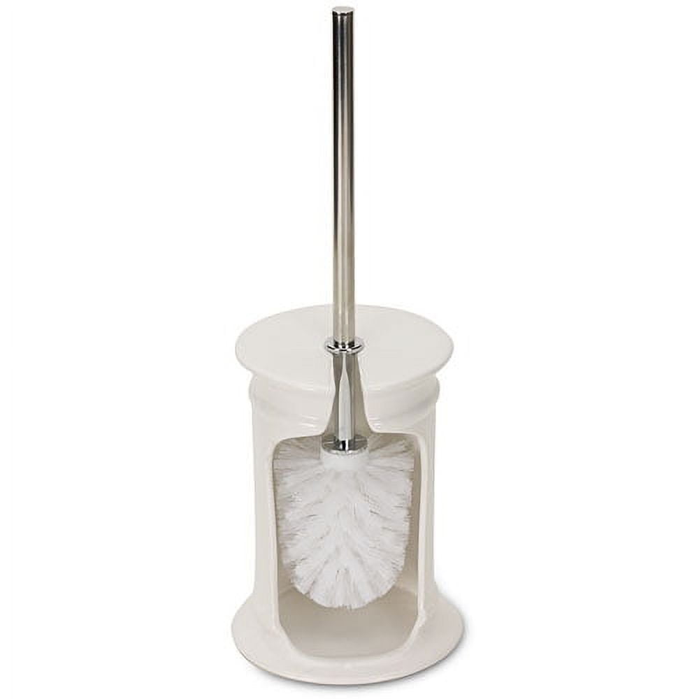 Healey & Lord Classic Collection Freestanding Toilet Brush with White  Porcelain Holder