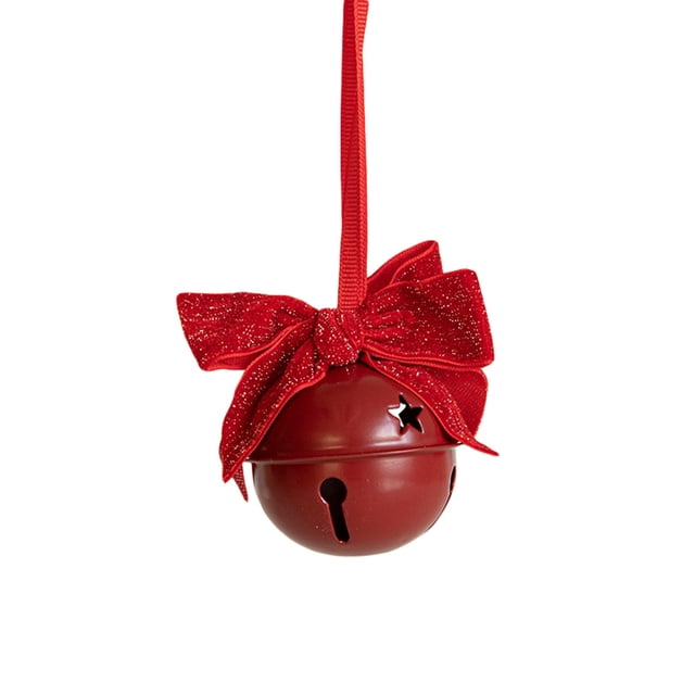 Mini colgantes de hierro decorados con cinta de terciopelo, adecuados para uso festivo o familiar