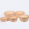 thumbnail image 2 of SHISUYAN 3Pcs Bamboo Baskets Useful Storage Baskets Lightweight Baskets for Home, 2 of 9