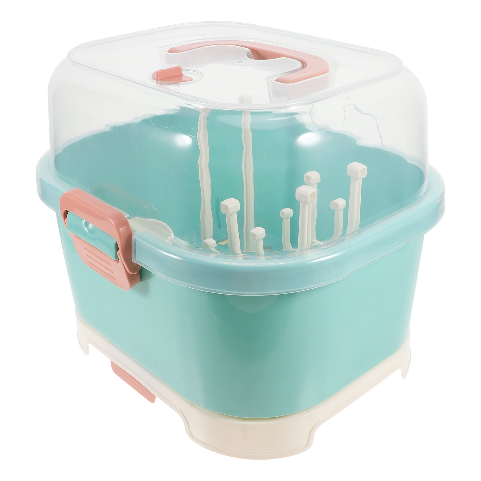 WASHWEPE PP Material Baby Bottle Drying Rack for Family Trips 1Set