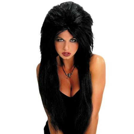 Black Vampiress Wig - Vampiress Wig Adult Halloween Accessory