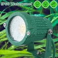 thumbnail image 3 of 4 Pack RGB Spotlight Outdoor for Christmas Waterproof LED Landscape Lighting with Timer 10 FT Power Extension Cord, 120V Remote Control Color Changing Spotlights for Yard Garden Lawn Green Green, 3 of 5