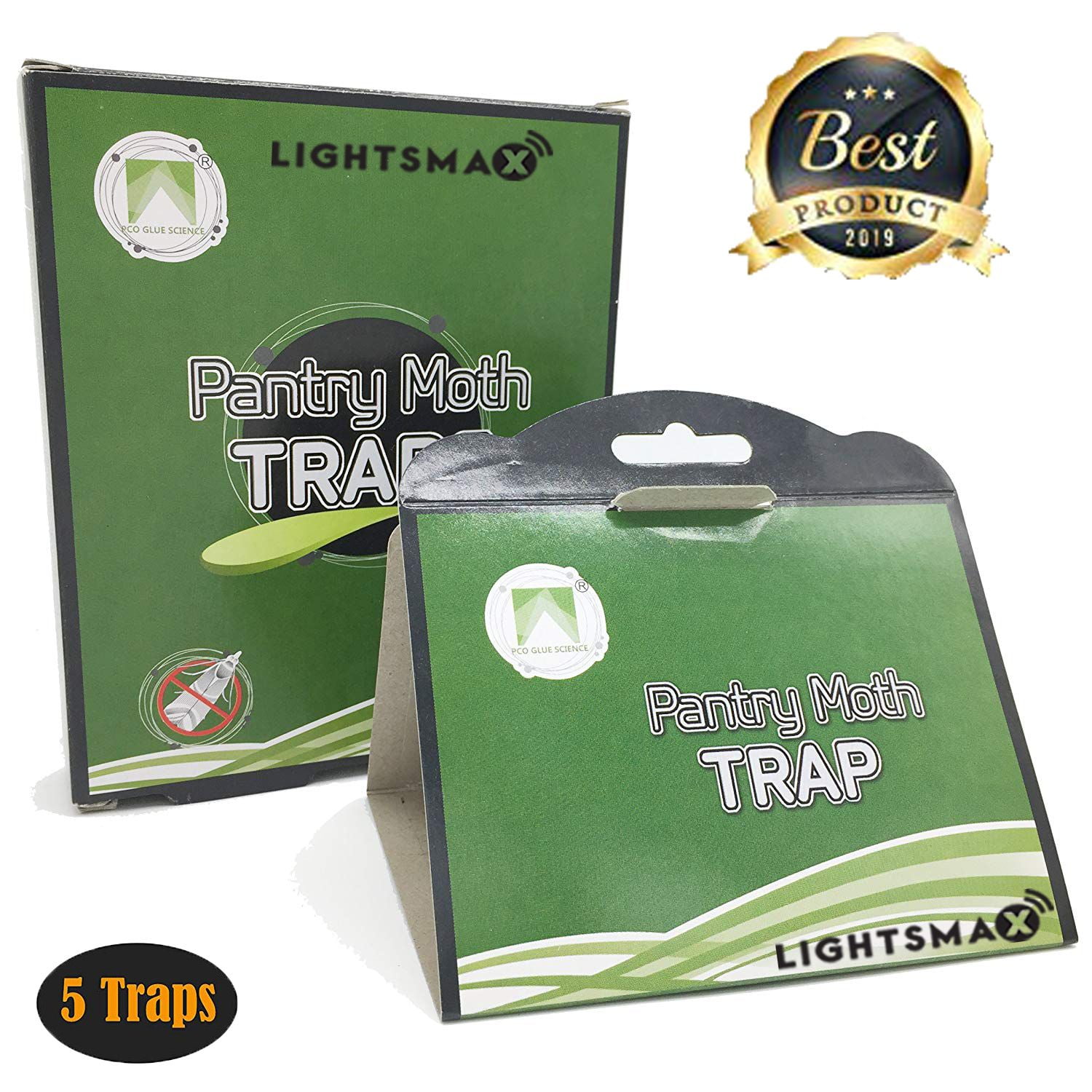 LIGHTSMAX Effective Moth Traps Against Pantry Moths OdorFree