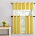 thumbnail image 7 of No. 918 Nathan Grommet Textured Kitchen Curtain Valance, 56" x 14" in Yellow, 7 of 7