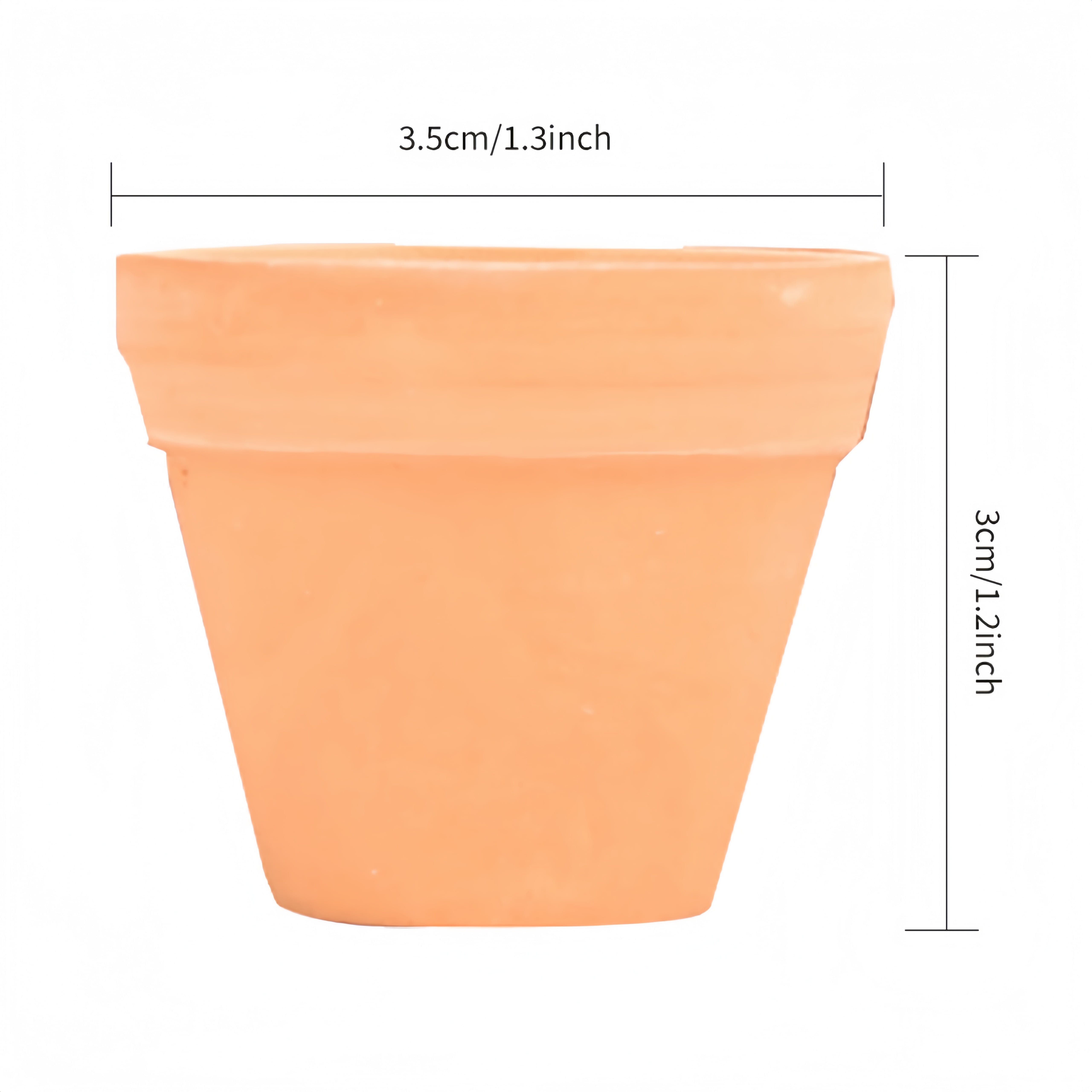 30pcs Tiny Terracotta Pots - 1.3 Inch, Small, Mini Clay Pots with Drainage Holes for Indoor/Outdoor Succulent Plants, Crafts, Wedding Favo
