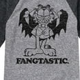thumbnail image 3 of Garfield - Fangtastic - Toddler And Youth Raglan Graphic T-Shirt, 3 of 4
