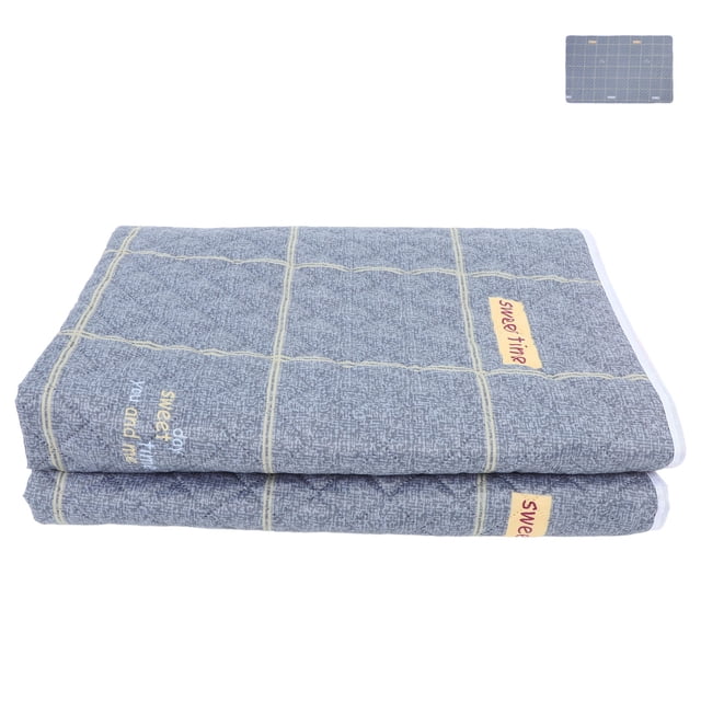 CHICHUMID Machine Washable Bed Pads for Adults Grey Cotton 1Set