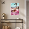 thumbnail image 3 of Rosy Tiger's Ride II Canvas Pink Pop Wall Art by Art Remedy, Black Frame, 20" x 30", 3 of 7