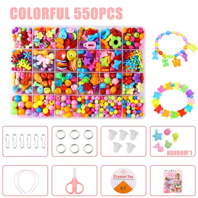 QWZNDZGR Girls DIY Bead Set Jewelry Making Kit for Kids Girl Pearl