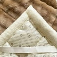 thumbnail image 5 of Maplenight Premium Rabbit Flannel Queen Size Mattress Cover - Warm, Non-Slip, Double-Sided Edging, Machine Washable (150x200cm) Coffee, 5 of 5