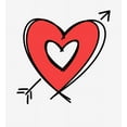 thumbnail image 2 of V Day Arrow Heart Adult White Long Sleeve Hoodie-XXL, 2 of 2