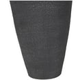 thumbnail image 6 of DecMode 20" Whitewashed Textured Black Ceramic Vase, 6 of 11