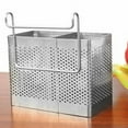 thumbnail image 3 of Stainless Steel Wall-Hanging Chopsticks Storage Box with Ventilation and Rust Prevention for Multiple Tableware, 3 of 6