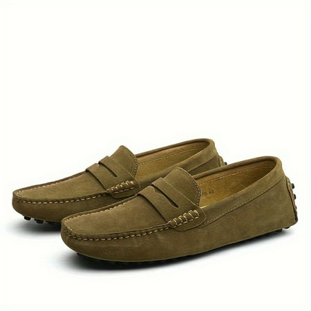 

Men s Casual Comfy Slip On Penny Loafer Shoes Outdoor Anti-skid Flat Walking Driving Shoes