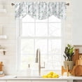 thumbnail image 4 of Summer Nautical Tie Up Valances Curtain, Adjustable Kitchen Ocean Cartoon Starfish Coastal Bubbles Valances for Windows Decor, Rod Pocket Short Curtains Set for Bedroom/Bathroom, 42"x12", 4 of 9
