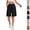 05### Black, variant on Cargo Shorts Women Waterproof Knee Length Bermuda Shorts with Pockets High Waited Summer Cargo Pants Travel Short Pants #Army GreenL