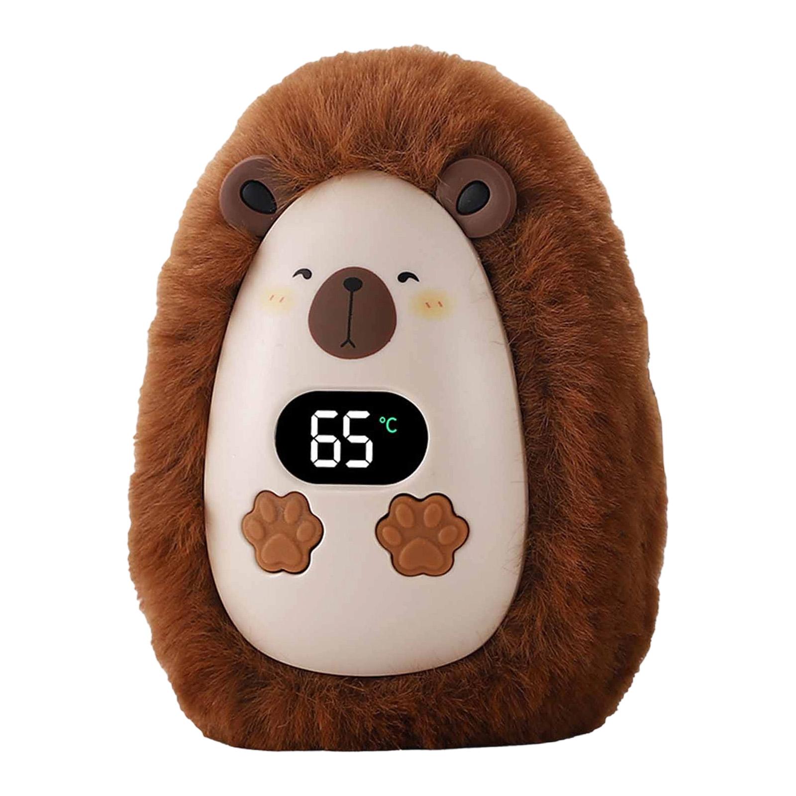 harayaa Electric Hand Warmer Hand Warming Handwarmer USB Rechargeable for Camping Winter Dark Brown