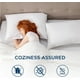 thumbnail image 5 of Amorosa 2 Piezas Fundas de Almohadas Impermeable Protectores de Almohada Suaves y Acogedoras para el Hogar Dormitorio Hotel Azul Estándar-50*80cm, 5 of 6