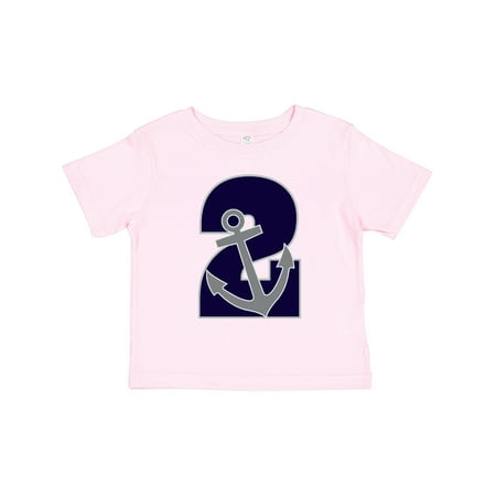 

Inktastic 2nd Birthday Nautical Sailing Anchor Boys or Girls Toddler T-Shirt