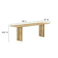 thumbnail image 5 of 72 Inch Dining Table, Brown Oak, Wood, Rectangular, Kitchen Cafe Bistro Hospitality Restaurant, Modern Contemporary HB35904, 5 of 6
