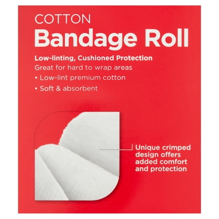 Equate Cotton Bandage Roll, 4.5 in x 4 yds
