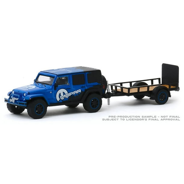 1/64 2012 Jeep Wrangler Unlimited MOPAR Off-Road Edition and Utility Trailer Hitch & Tow 19 32190-B 1/64 2012 Jeep Wrangler Unlimited MOPAR Off-Road Edition and Utility Trailer Hitch & Tow 19 32190-B